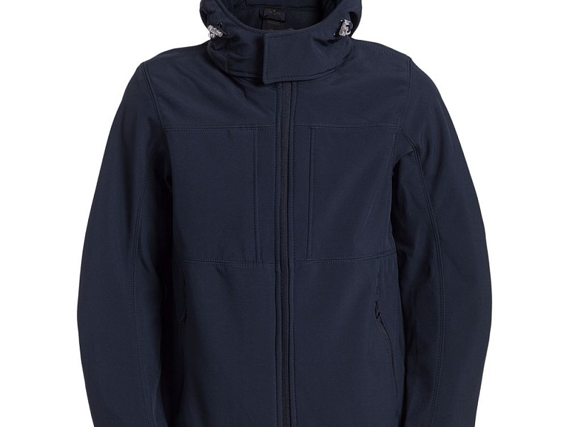 Куртка мужская Hooded Softshell темно-синяя