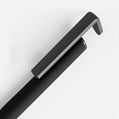 Ручка шариковая Standic с подставкой для телефона, черная