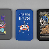 Аккумулятор Uniscend Starry с подсветкой, 5000 мАч, черный