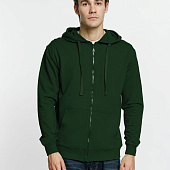 Толстовка на молнии с капюшоном Siverga 2.0, темно-зеленая