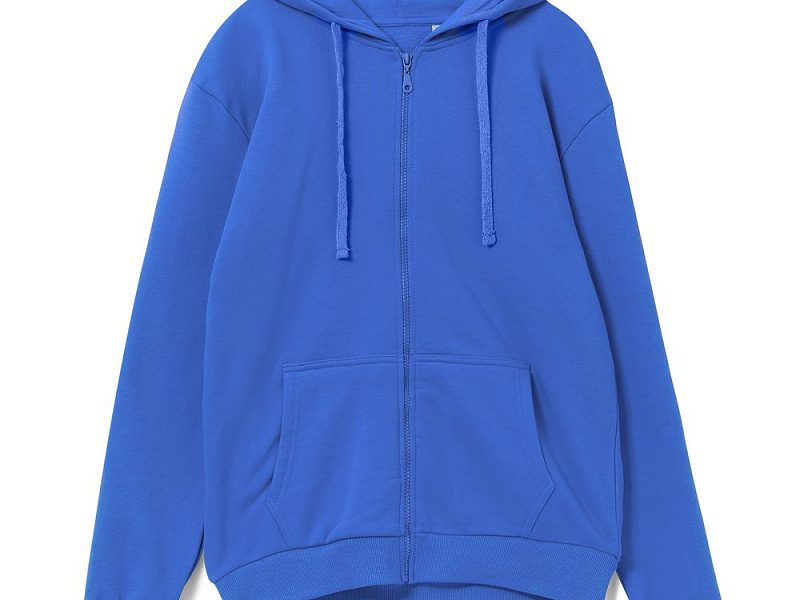 Толстовка на молнии с капюшоном Siverga Heavy 2.0, ярко-синяя