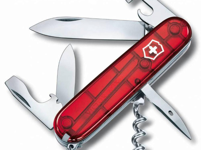 Офицерский нож Spartan 91, прозрачный красный