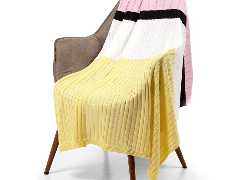 Плед Friolenta, желтый с розовым