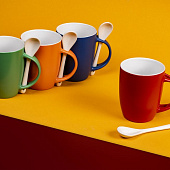 Кружка с ложкой Cheer Up, ver.2, зеленая