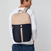 Рюкзак coolStuff, темно-синий с бежевым