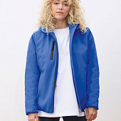 Куртка софтшелл с капюшоном женская Falcon Women, черная