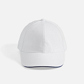 Бейсболка Buffalo, белая с темно-синим