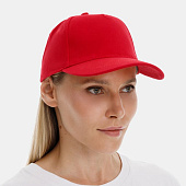 Бейсболка Long Beach, красная