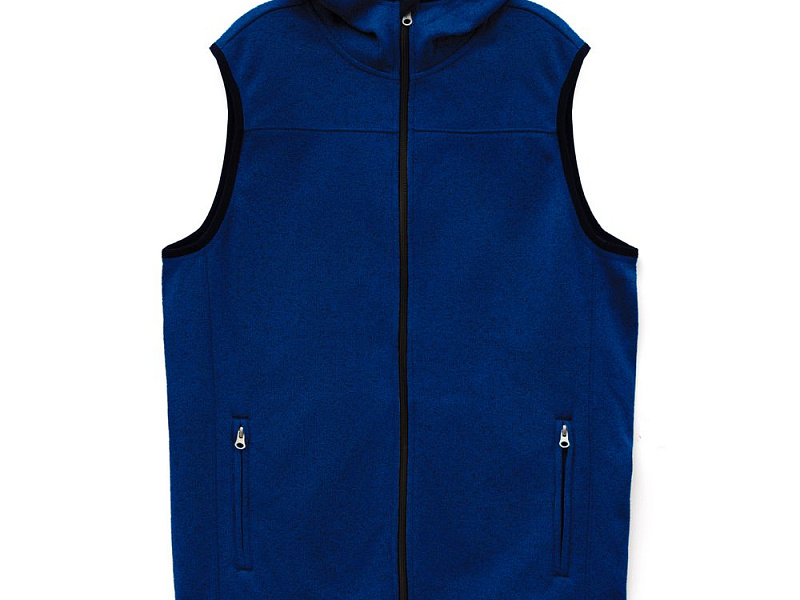 Жилет с капюшоном унисекс Gotland, синий
