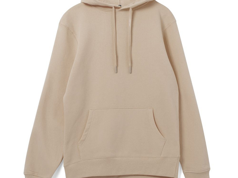 Толстовка с капюшоном унисекс Hoodie, бежевая