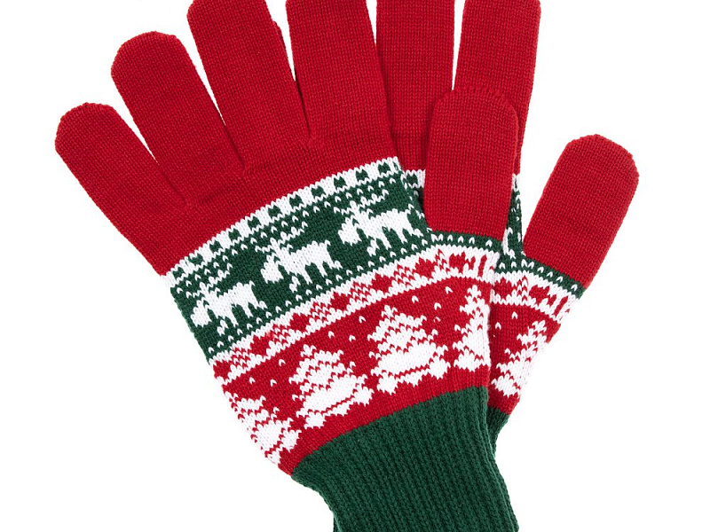 Перчатки Mirakler, красные с зеленым