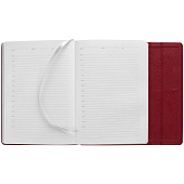Ежедневник Flap на заказ, недатированный, красный