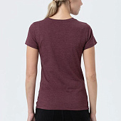 Футболка женская Regent Fit Women, бордовый меланж