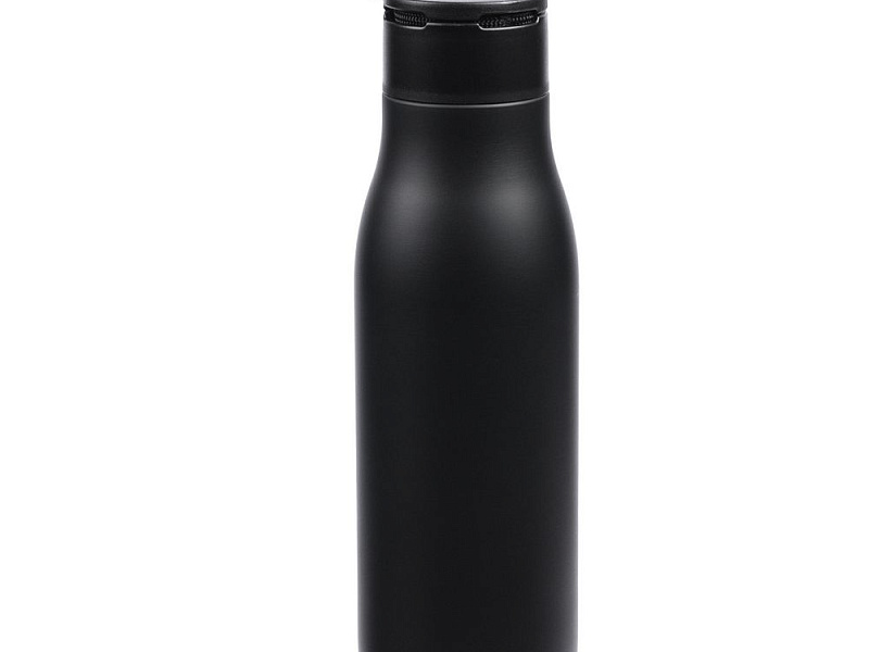 Термобутылка Steady, черная
