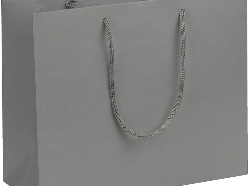 Пакет бумажный Porta S, горизонтальный, серый