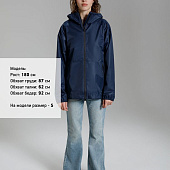 Куртка унисекс Nordvind DWR, темно-синяя