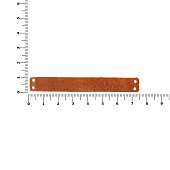 Лейбл кожаный Beta, XS, горчичный