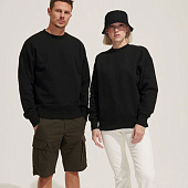 Свитшот унисекс Authentic, серый меланж