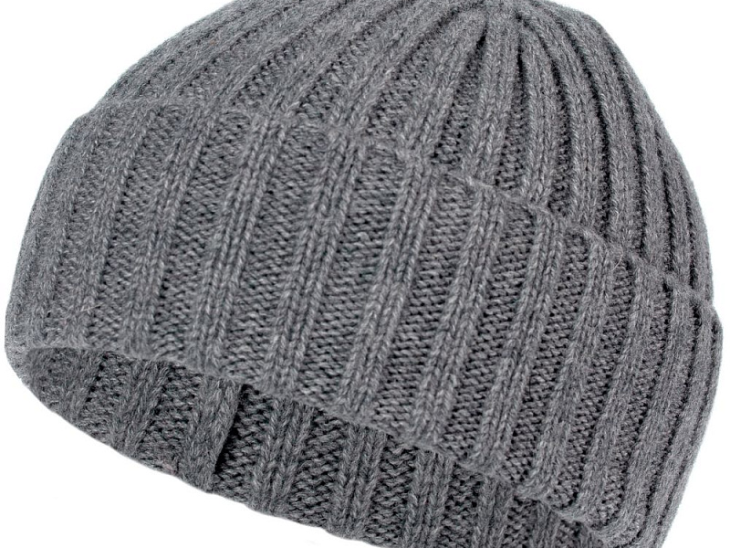 Шапка Uni, серый меланж