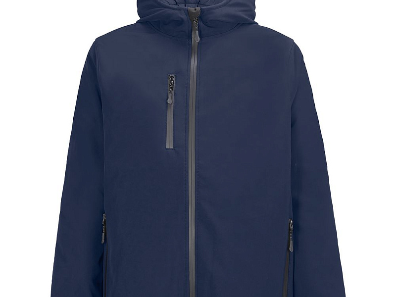 Куртка софтшелл с капюшоном мужская Falcon Men, синяя