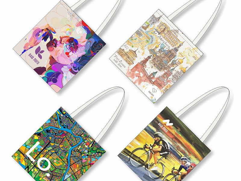 Холщовая сумка Colorit 250 с печатью на заказ