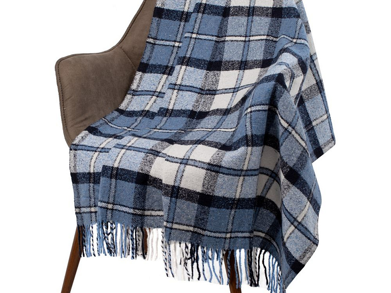 Плед Dublin, сине-голубой