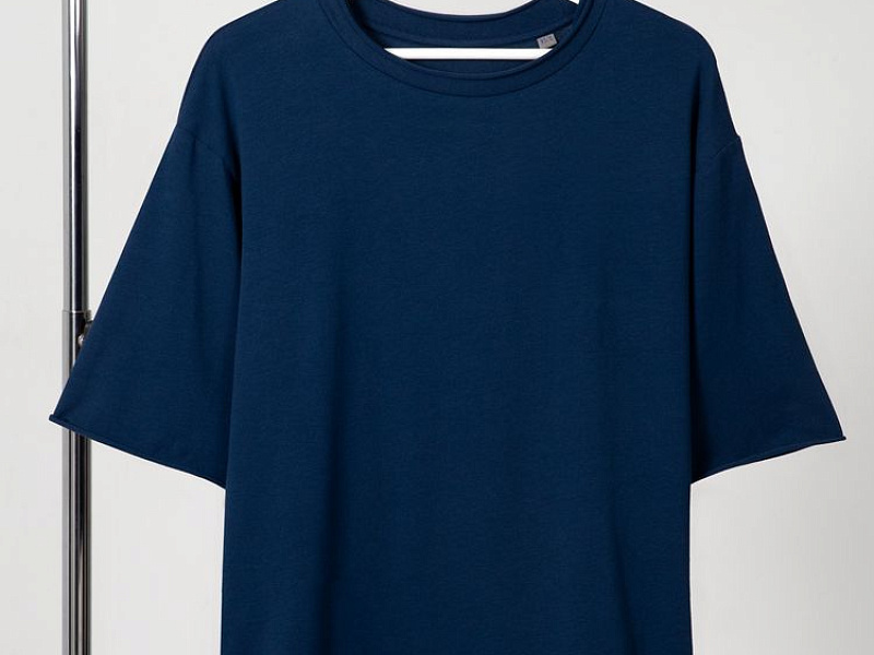 Футболка оверсайз Vozduh 2.0, темно-синяя