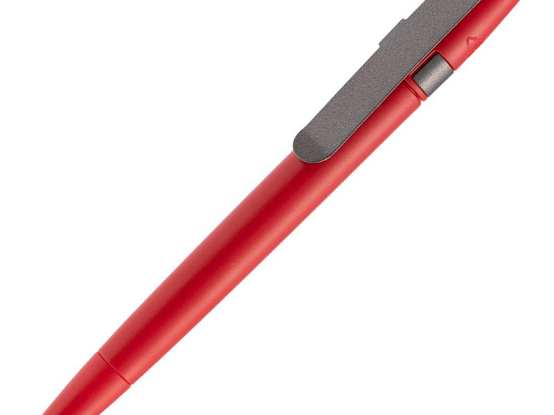 Ручка шариковая Prodir DS5 TSM Metal Clip, красная с серым