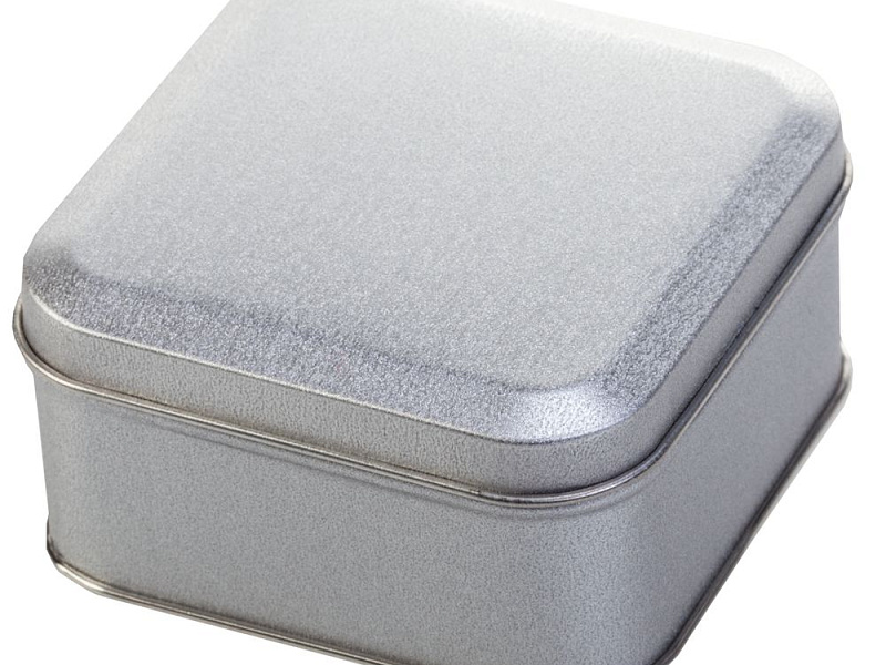 Коробка Pragmax S, квадратная, серебристая