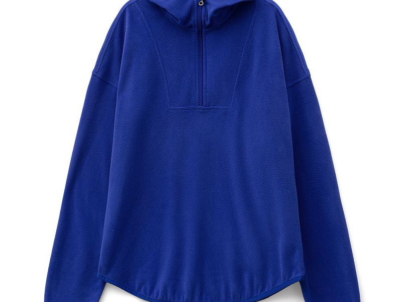 Анорак флисовый унисекс Fliska, ярко-синий