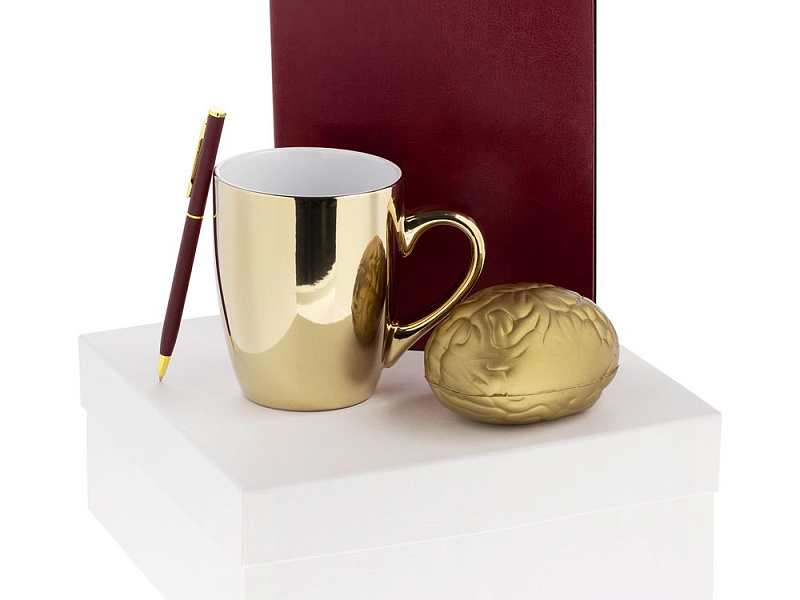 Набор Think Big, бордовый с золотистым