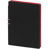 Ежедневник Flexpen Black, недатированный, черный с красным