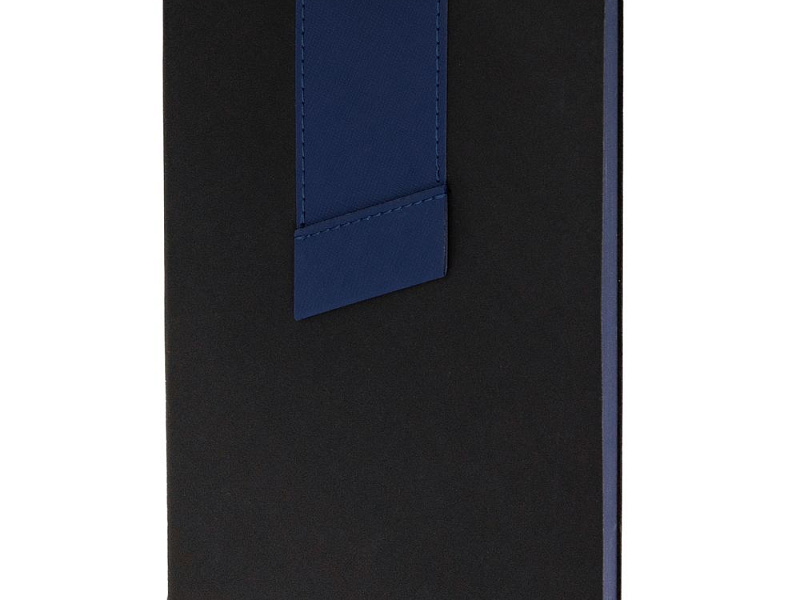 Ежедневник Bookmark, недатированный, черный с синим