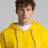 Толстовка на молнии с капюшоном Unit Siverga, желтая