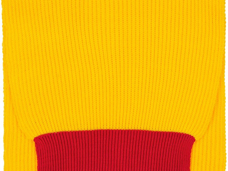 Шарф Snappy, желтый с красным