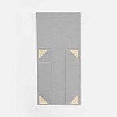 Коробка складная Quadra Fold, серая