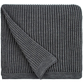 Плед Shirr, серый меланж