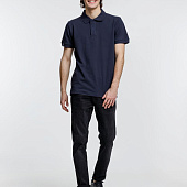 Рубашка поло мужская Virma Premium, темно-синяя