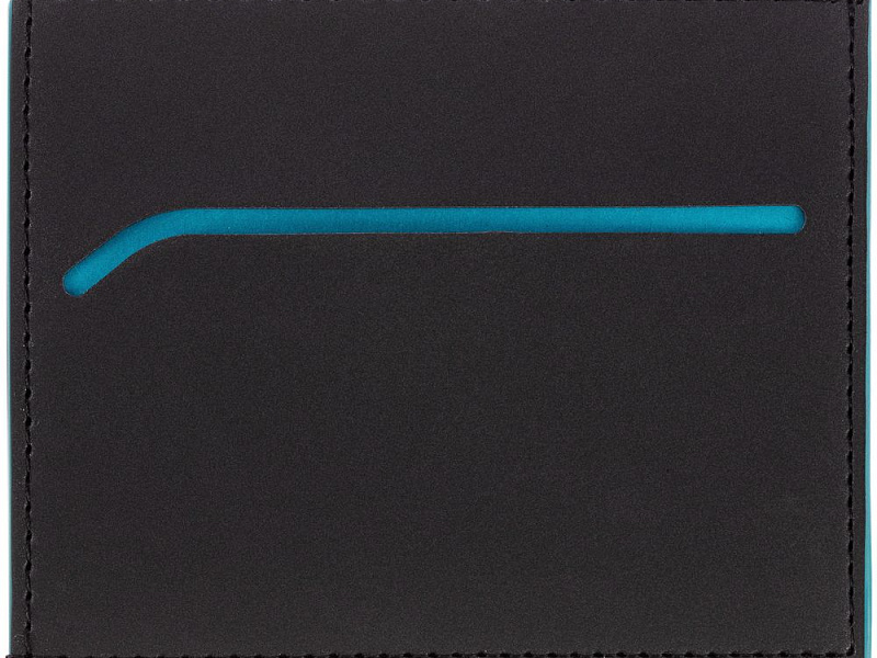 Картхолдер Multimo, черный с бирюзовым