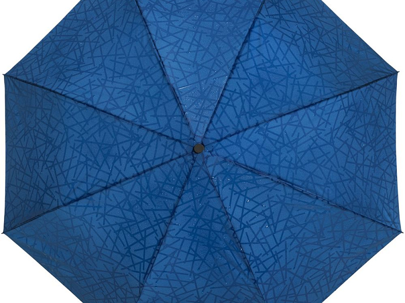 Складной зонт Magic с проявляющимся рисунком, синий
