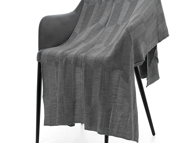 Плед Rombus, серый меланж