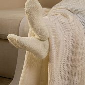 Плед Knitly, белый