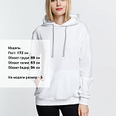 Толстовка с капюшоном Kirenga, белая (белоснежная)