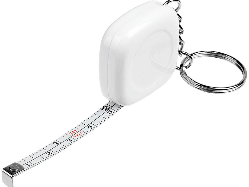 Брелок с рулеткой Metric, белый