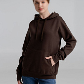 Толстовка с капюшоном Slam 320, темно-коричневая (шоколад)