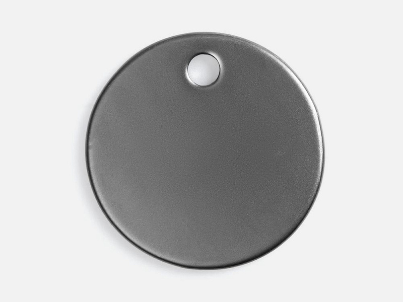 Шильдик металлический Alfa Sirkel, серый металлик