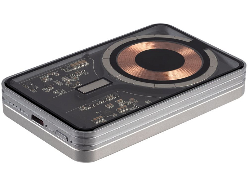 Магнитный беспроводной аккумулятор Cooper Ergo 5000 мАч, серебристый