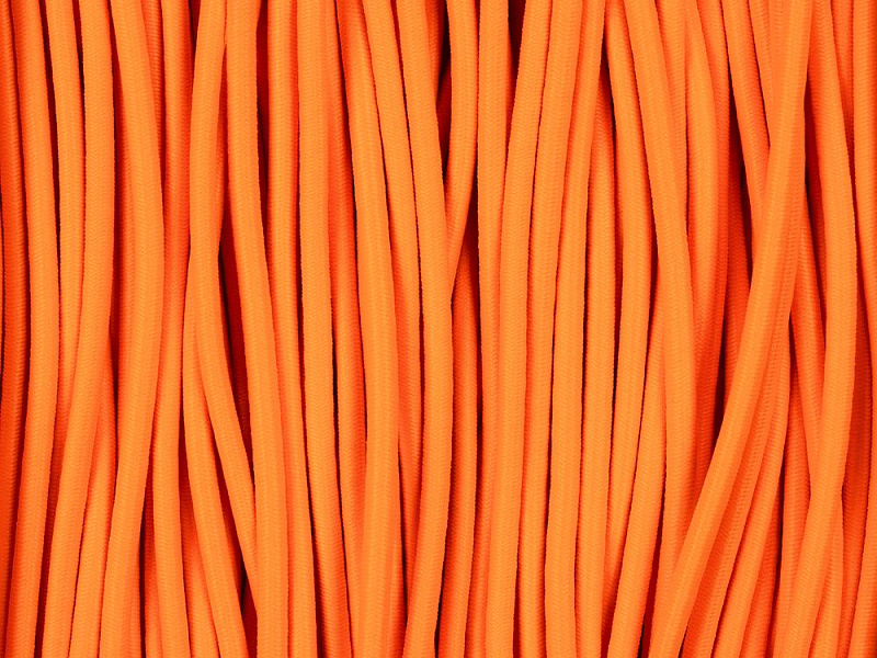 Круглая резинка Chapu L, оранжевый неон, 120 см