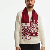 Шарф Wintertude M, красный с белым