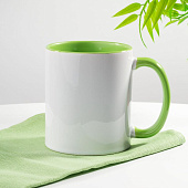 Кружка Promo Plus для сублимационной печати, зеленое яблоко